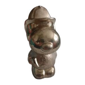 Snoopy 1958, 1966 Silverplated Piggy Bank FIREMAN United Features Syndicate